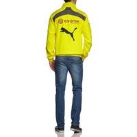 Puma Men\'s Jacket BVB Woven with 2 Side Pockets blazing yellow-dark gray Size:XL