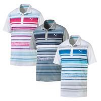 Puma Washed Stripe Polo Shirts