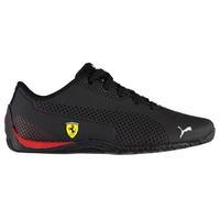 puma boys cat 5 leather scuderia ferrari trainers j