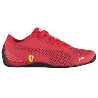 puma boys cat 5 leather scuderia ferrari trainers j