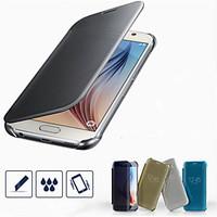 pu leather pc clear view mirror screen flip smart case for samsung gal ...