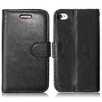 PU Leather TPU Back Cover Wallet Case Flip Cover Photo Frame Case for iPhone 4/4S