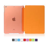 PU Leather Cover Hard Translucent Wake Up Smart Case for iPad Air