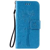 pu leather material cat and tree pattern phone case for iphone 6s plus ...