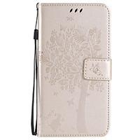 pu leather material cat and tree pattern phone case for samsung galaxy ...