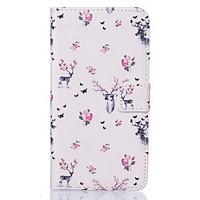 pu leather material deer pattern painting pattern phone cases for sony ...