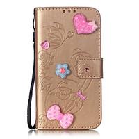 pu leather material love stickers drill pattern phone case for iphone  ...