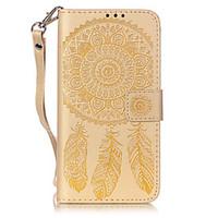 PU Leather Material Embossed Pattern Campanula Mobile Phone Cases for Samsung Galaxy J510/J5/J310/J3