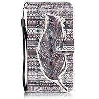 PU Leather Material 3D Painting Tribal Feather Pattern Phone Case for iPhone 6s Plus / 6 Plus/6S/6/SE / 5s / 5