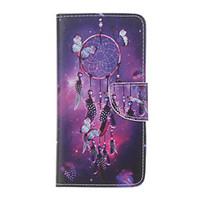 PU Leather Butterfly Dream Catcher Wallet Case with Card Slots for iPhone 7 Plus 7 6s Plus 6 Plus 6S 6 SE 5s 5
