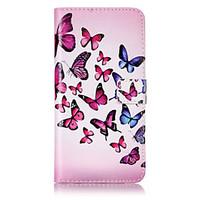 PU Leather Material Butterfly Pattern Painting Pattern Phone Cases for iPhone 7 Plus/7/6s Plus / 6 Plus/6S/6/SE / 5s/5