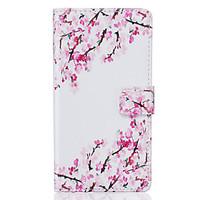 pu leather material small plum pattern phone case for huawei p9 litep9 ...