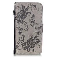 pu leather material butterfly flower pattern mobile phone cases for sa ...