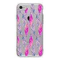 purple feather tpu case for iphone 7 7plus 6s6 6plus6s plus