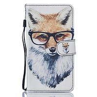 PU Leather Material Fox Pattern Painting Pattern Phone Cases for Samsung Galaxy J510/J5