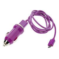Purple Micro USB Cable Charger for Samsung , HTC Mobile and Others (Assorted Colors)