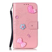 pu leather material love stickers drill pattern phone case for samsung ...