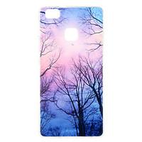 Purple Forest Pattern TPU Soft Case Phone Case for Huawei Series Model