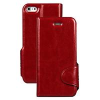 Pure Color With Stents PU Leather Full Body Case for iPhone 5/5S