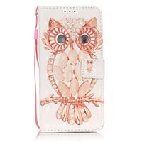pu leather material 3d painting shell owl pattern phone case for samsu ...