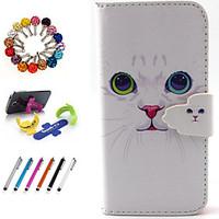 PU Leather Coloured Drawing Or Pattern Holster Package Includes Stand Anti-Dust Plug Stylus for iPhone 5C
