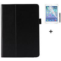 PU Leather Solid Color Flip Smart Stand Case For iPad Air Screen Protector Film Stylus Pen (Assorted Colors)