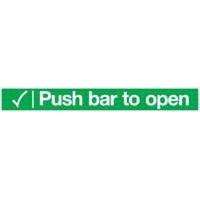 push bar to open 75x600mm sa e14cs