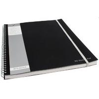 pukkapad a4 meeting pad black 3 pack