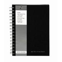 Pukkapad A5 Wirebound Manuscript Book Black - 5 Pack