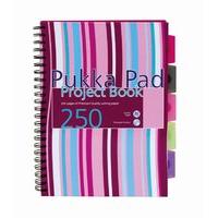 Pukka Pad A4 Project Book Hardback Asst - 3 Pack