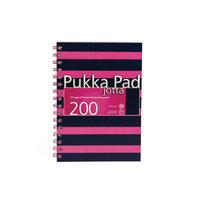 pukka pad jotta notebook a5 feint ruled with margin 200 pages navy and ...