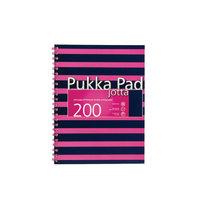 Pukka Pad Jotta Notebook A4 Feint Ruled with Margin 200 Pages Navy and Pink