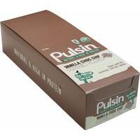 Pulsin\' Protein Snack 18 - 50g Bars Vanilla Choc Chip