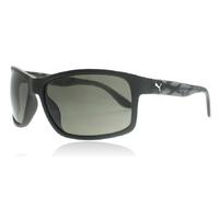Puma Junior 0007S Sunglasses Black Grey Smoke 004 56mm