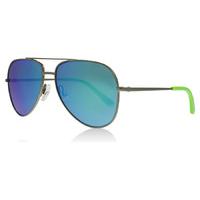 Puma Junior 0010S Sunglasses Ruthenium Green 002 51mm