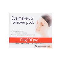 purederm eye make up remover 36 pads