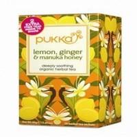 Pukka Herbs Lemon Ginger Manuka Honey Tea 20 Sachet