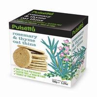 Pulsetta Foods Limited Rosemary & Thyme Oat Thins 150g