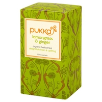Pukka Lemongrass & Ginger Organic Herbal Tea - 20 Tea Sachets 36g