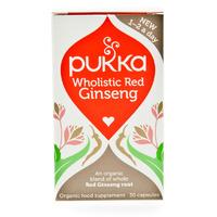 pukka organic wholistic red ginseng 30 vegcaps