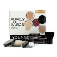 Purely The Basics Kit - #Medium (2xFoundation 1xMineral Blush 1xSetting Powder 1xBrush 1xMineral Powder) 6pcs