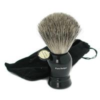 pure badger shaving brush pure black