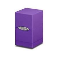 Purple Satin Tower Deck Box