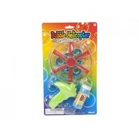 Pull String Bubble Helicopter With Tray & Bubbles On Blister Card