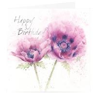 purple poppies happy birthday