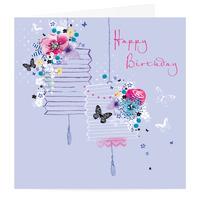 purple birthday card