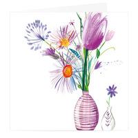 Purple Floral Card