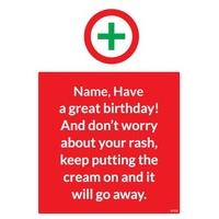 put cream on it funny birthday card