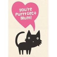 purrrfect mum mothers day card