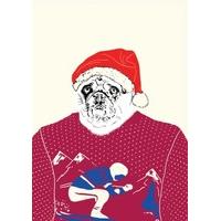Pug Jumper| Funny Christmas Card |CH1085